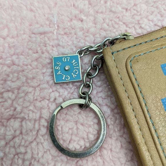 Vintage Juicy Couture Class Of Juicy 2007 Tan Brown Leather Wallet - Picture 2 of 9